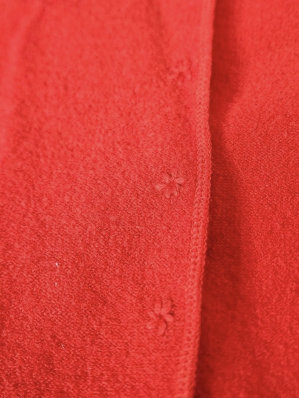 Lauren Hansen Red 100% Wool Cardigan Jacket M Cottagecorei - Picture 10 of 10